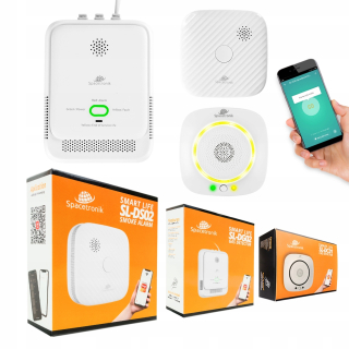 Smart home senzor - Plynový senzor Spacetronik SL, zvukový alarm, WiFi pripojenie + 2 ďalšie produkty